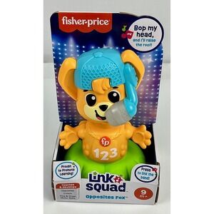 Fisher-Price Link Squad Opposites Fox Musical Light-Up Toy Mic 9m+ Baby Toddler!
